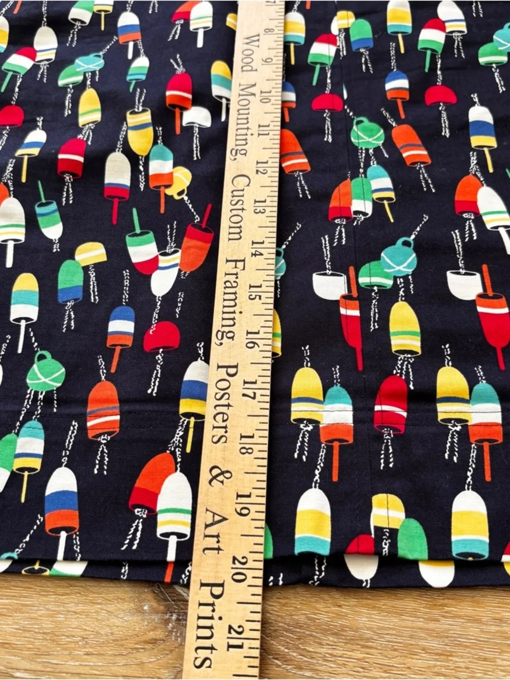 Talbots Size 16p Mini Skirt Nautical Fishing Buoy Novelty Print Comfort Stretch